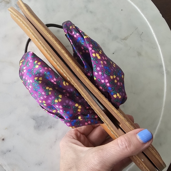 Matilda Jane Toes In The Sand Purple Floral Flip Flop Sandals Size 10 - Picture 10 of 12